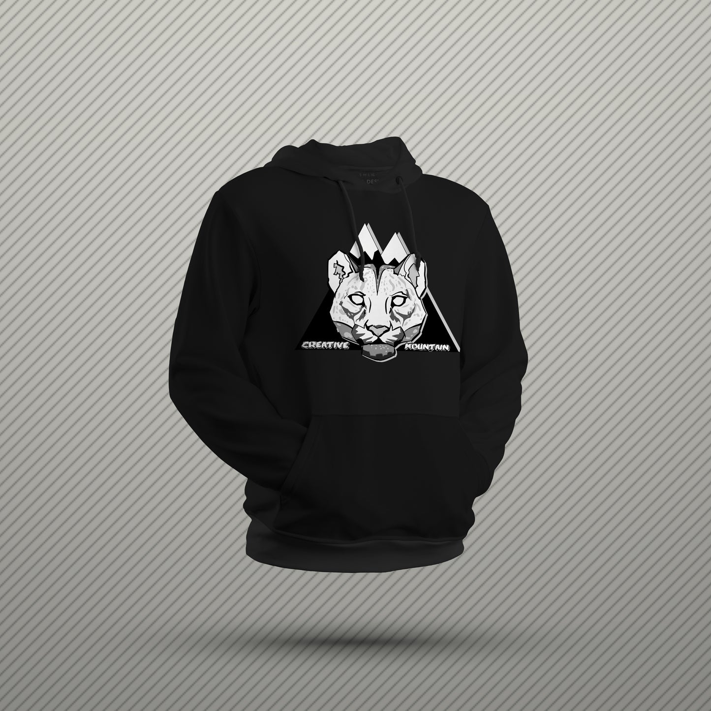 Creative Mountain Leopard Head Hoodie