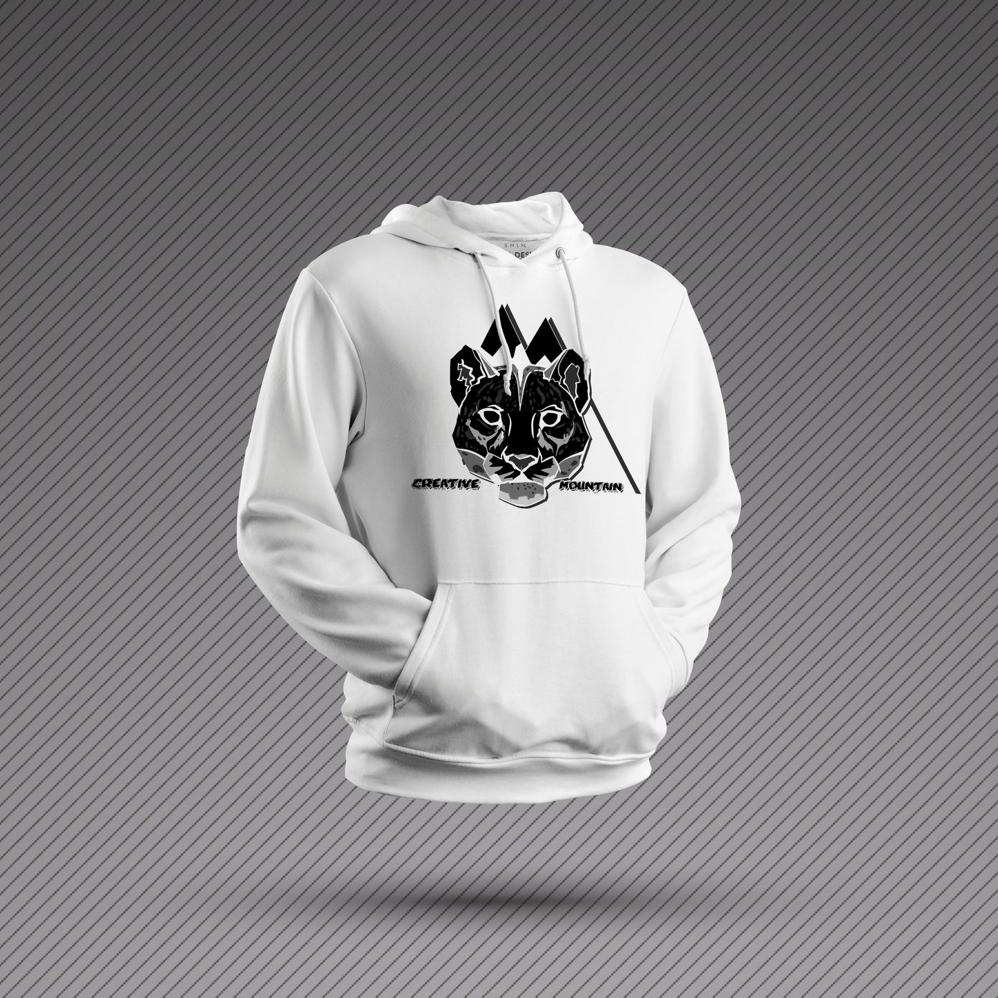 Creative Mountain Leopard Head Hoodie
