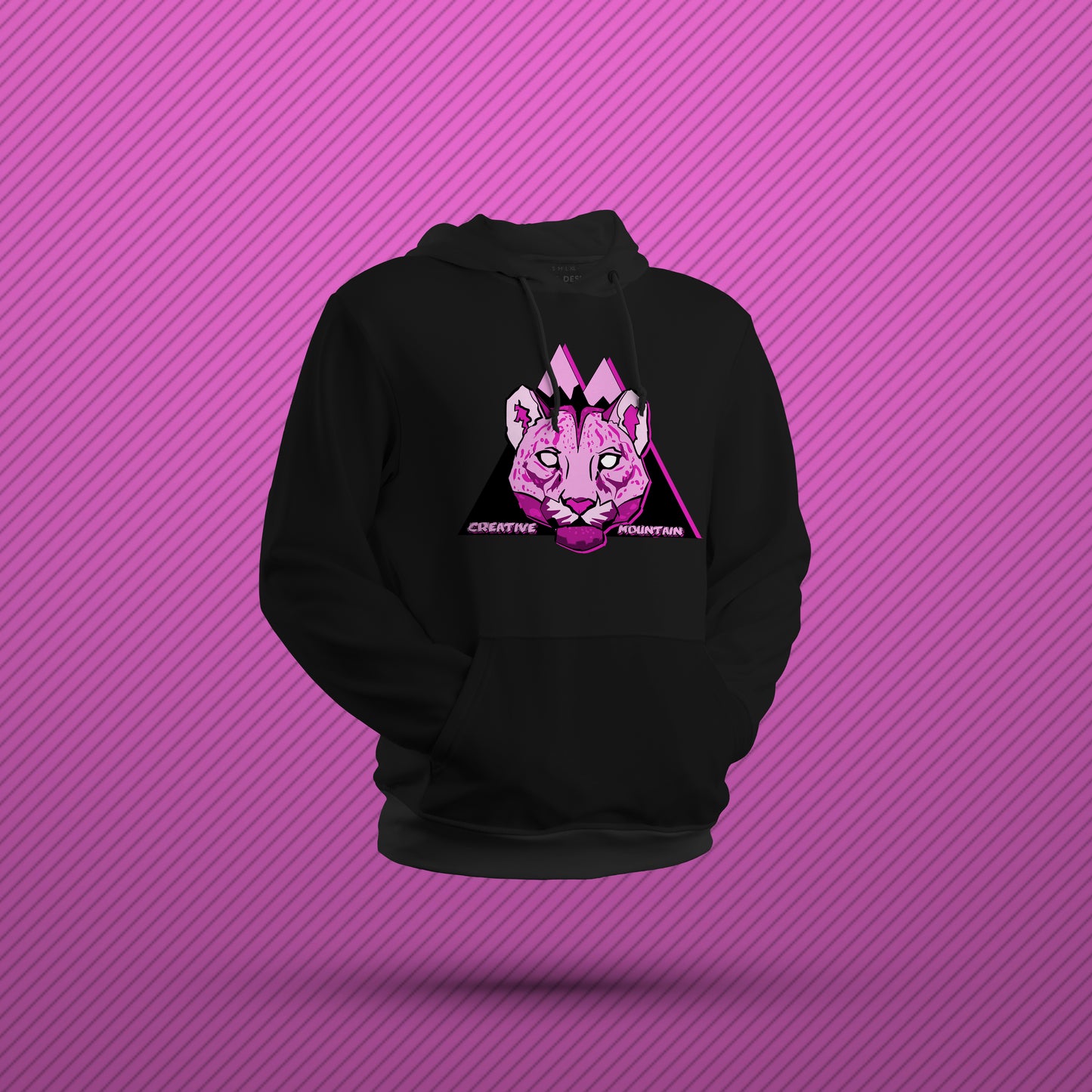 Creative Mountain Leopard Head Hoodie