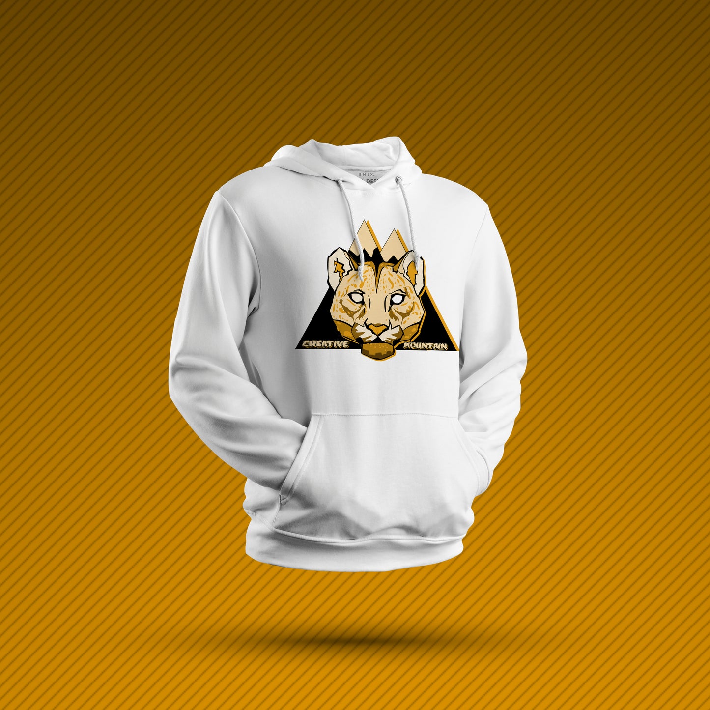 Creative Mountain Leopard Head Hoodie