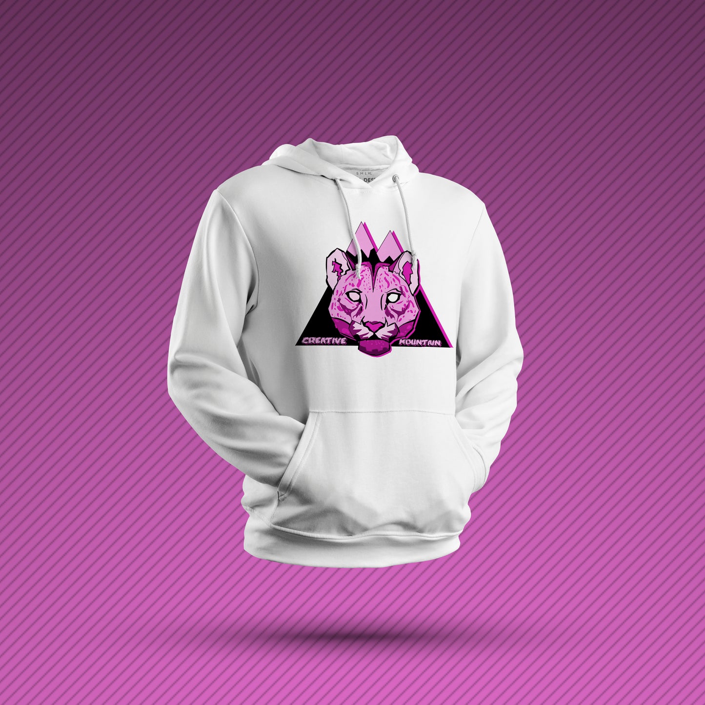 Creative Mountain Leopard Head Hoodie