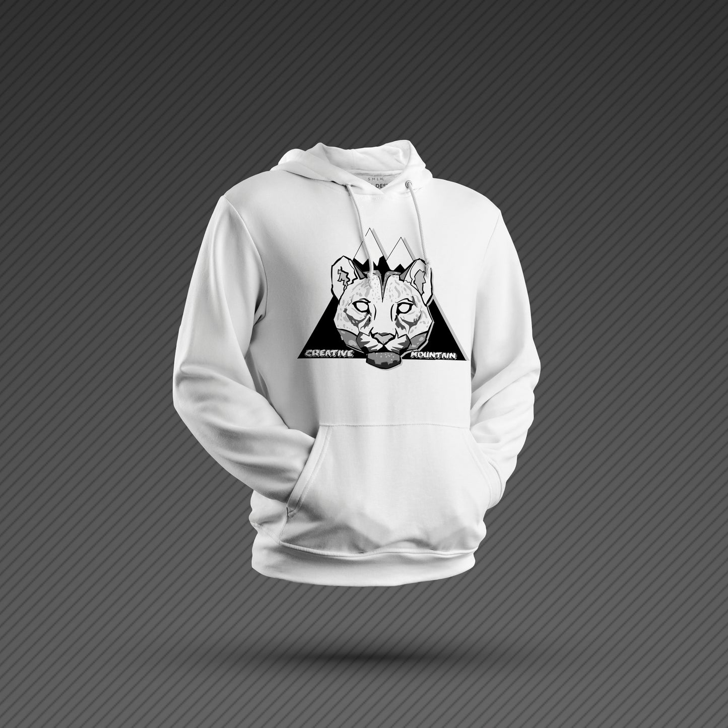 Creative Mountain Leopard Head Hoodie
