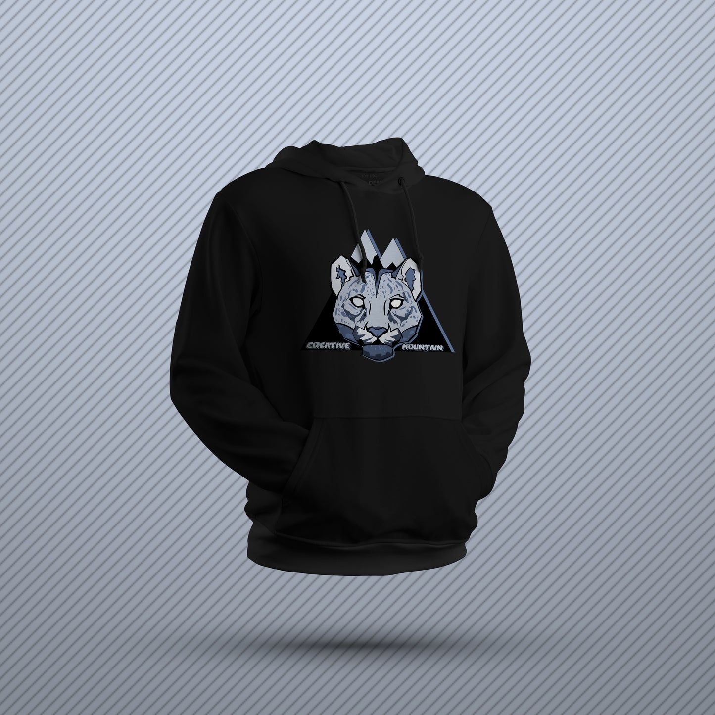 Creative Mountain Leopard Head Hoodie