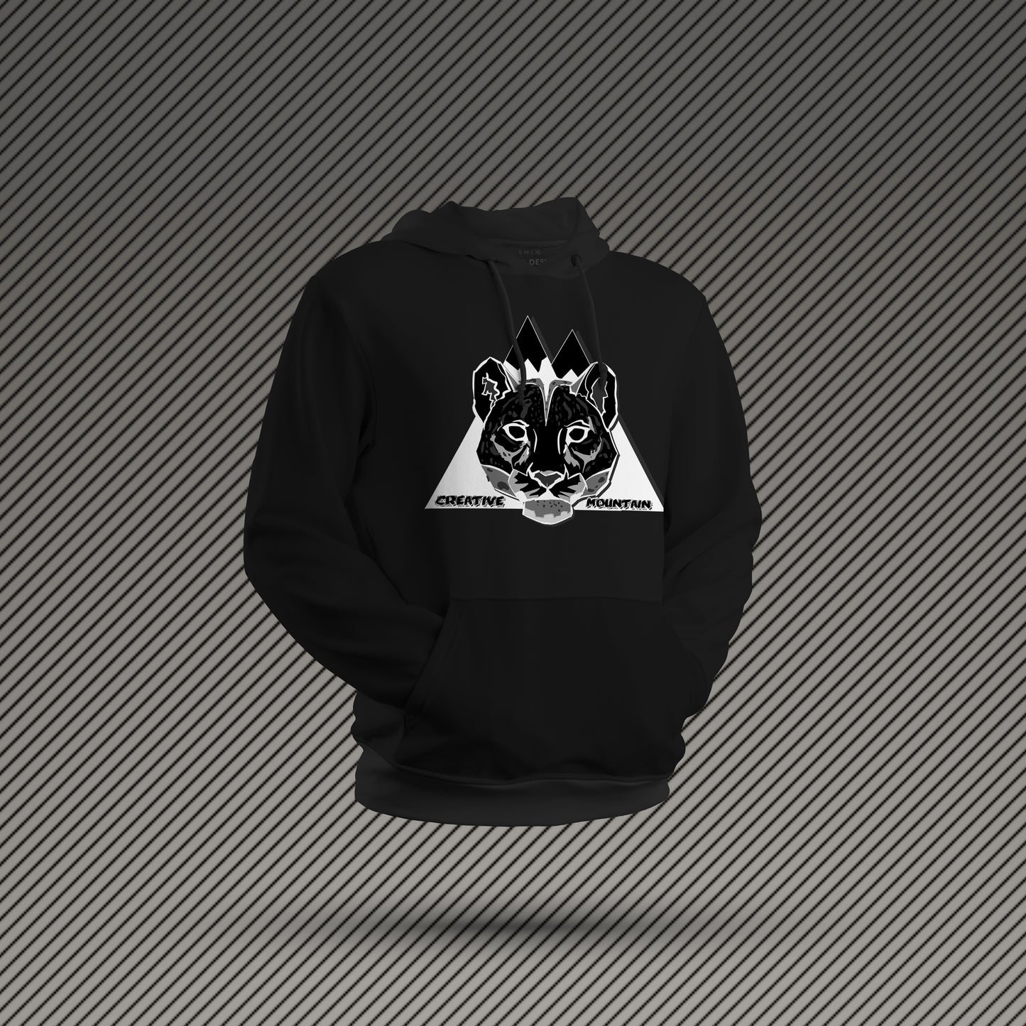 Creative Mountain Leopard Head Hoodie