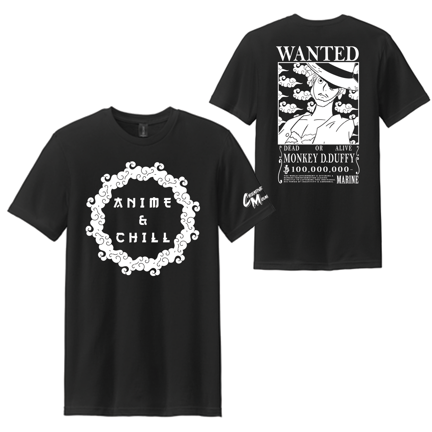 Glow In The Dark Anime & Chill “Wanted” T-shirt