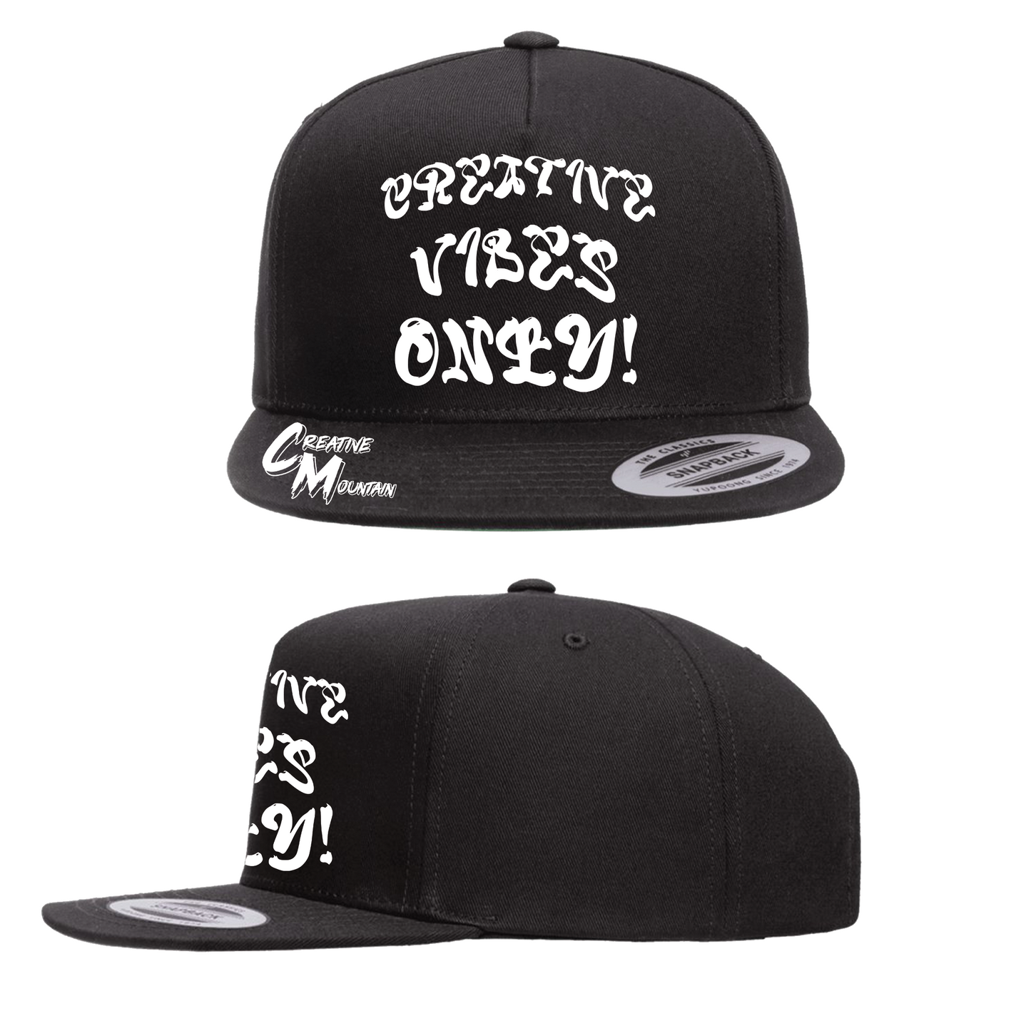 Creative Mountain " Creative Vibes Only!" Snapback Hat