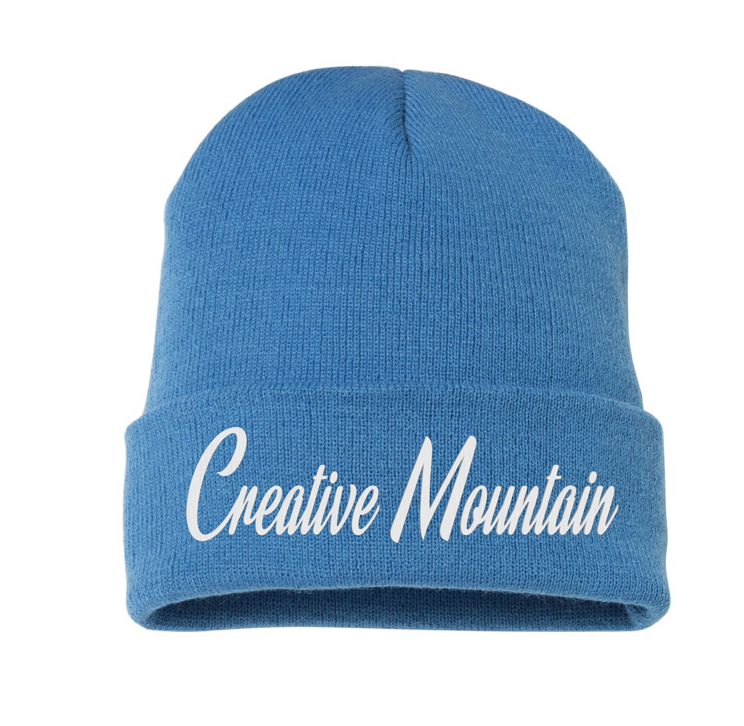 Creative Mountain Cursive Beanie