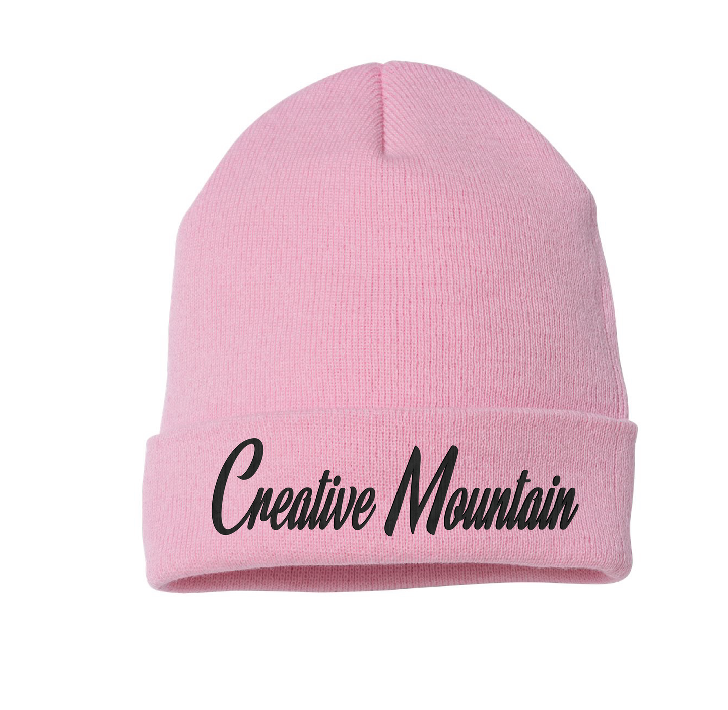 Creative Mountain Cursive Beanie