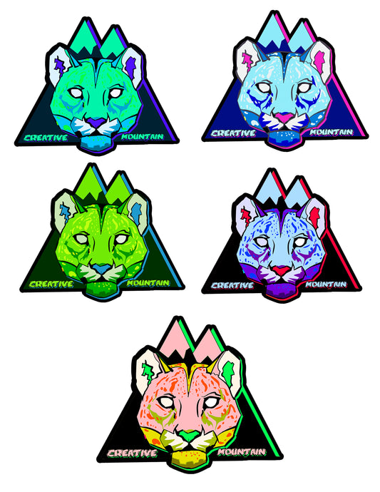 Creative Mountain Stickers - 5pck.