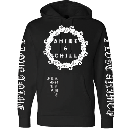 Glow In The Dark” Anime & Chill Cloud ” Hoodie