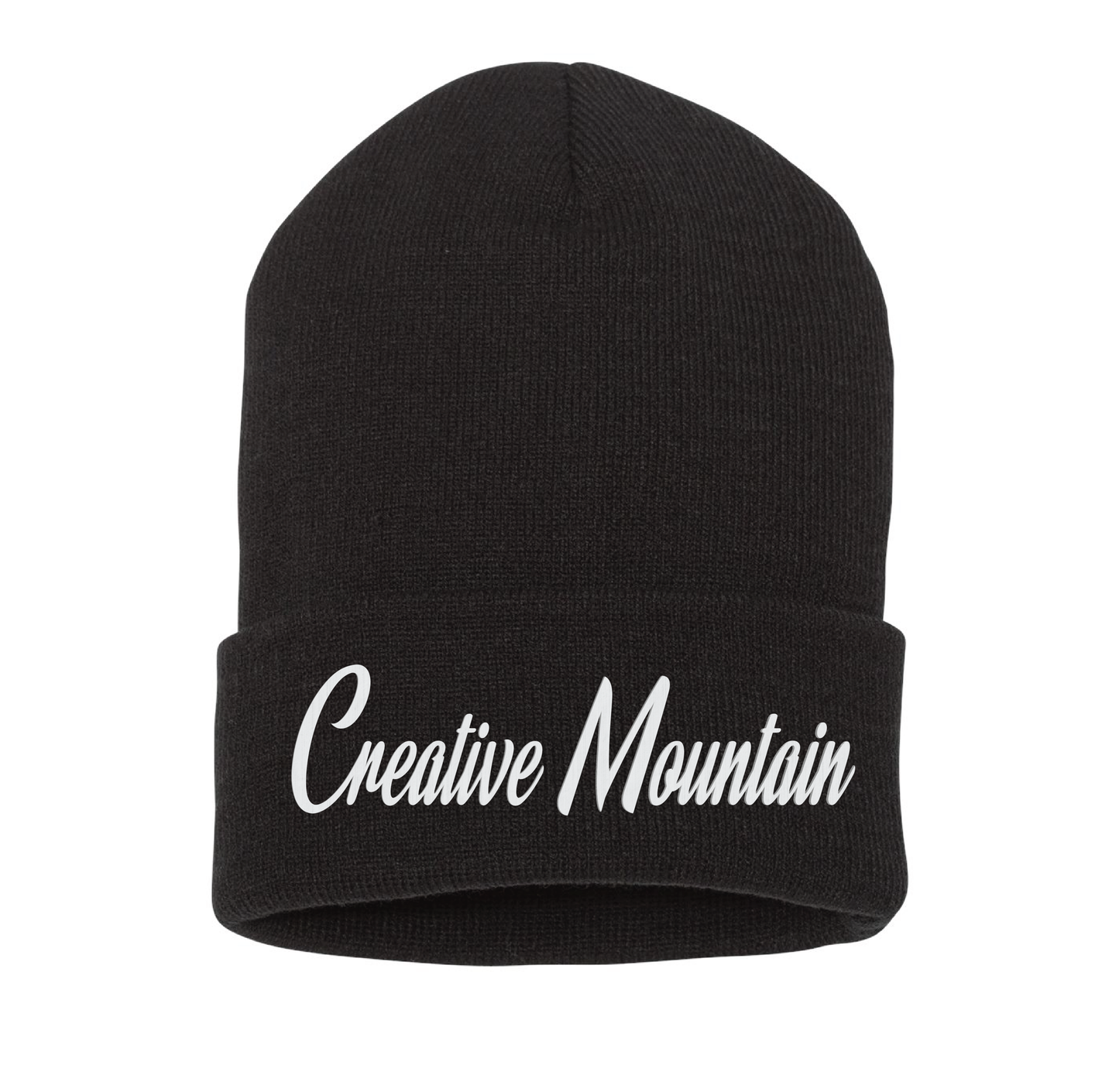 Creative Mountain Cursive Beanie