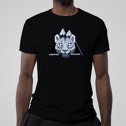 Creative Mountain Leopard Head Tee