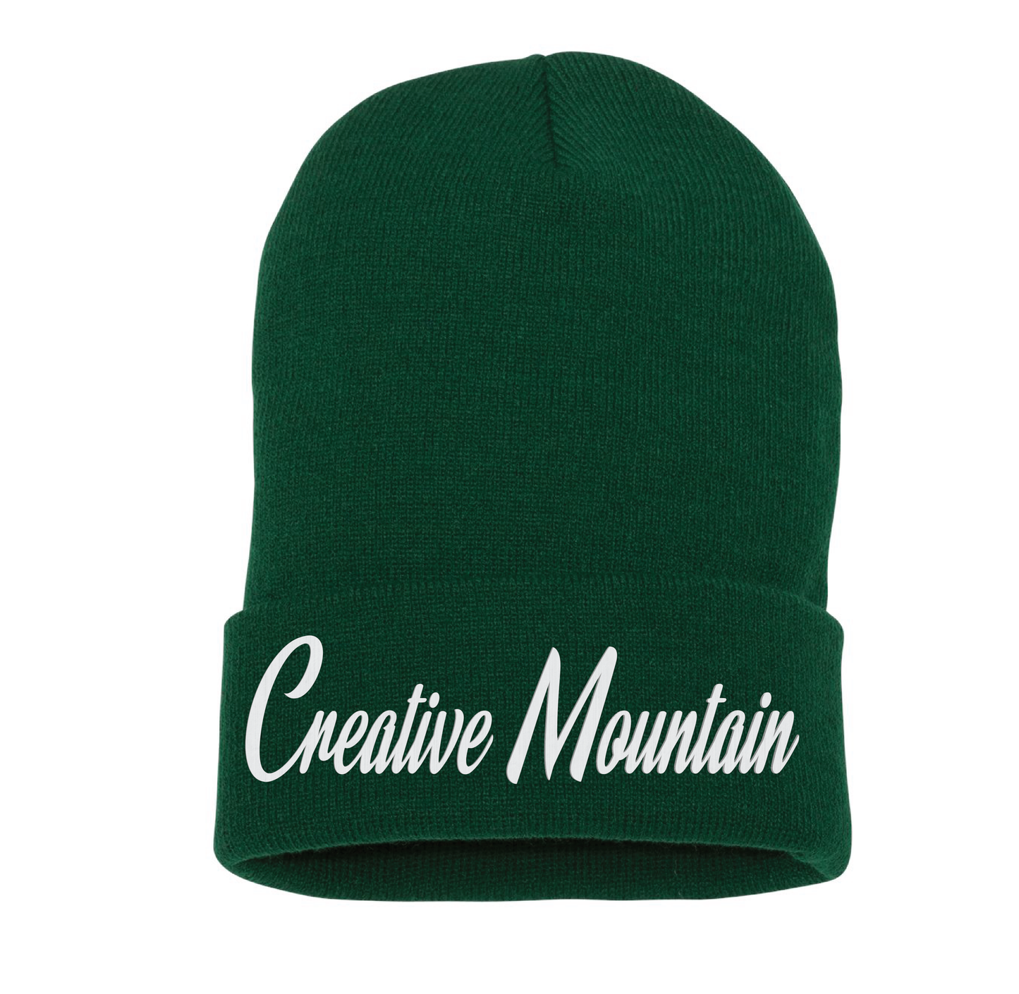 Creative Mountain Cursive Beanie