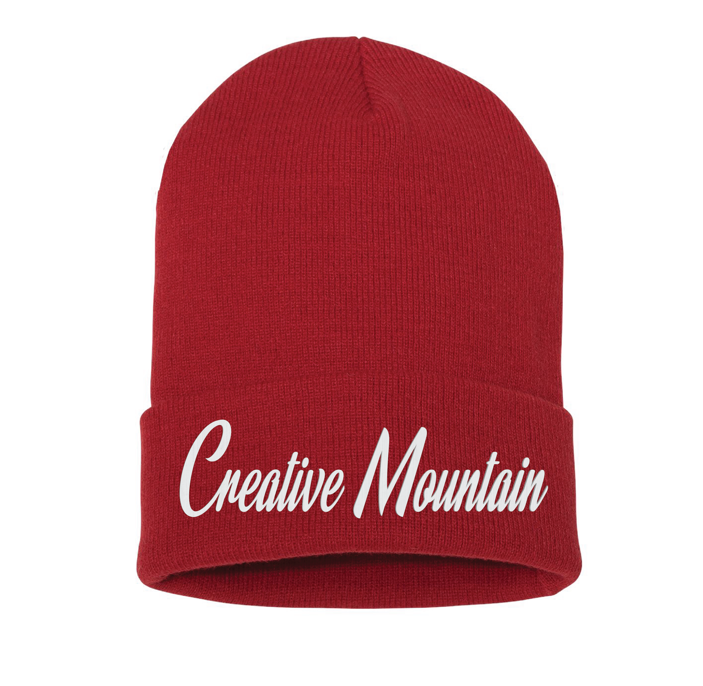 Creative Mountain Cursive Beanie