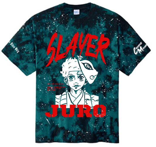 Demon Slayer “Juro” Tie-dye and Splatter Tee
